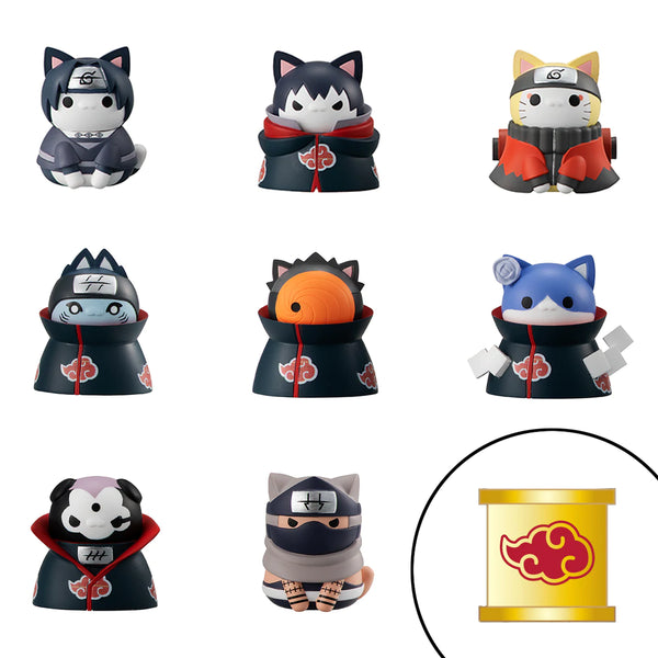 Megahouse MEGA CAT PROJECT Nyaruto! NARUTO Shippuden Defense battle of village of Konoha! Set (with gift)