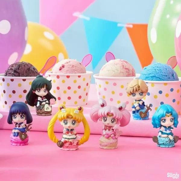 SAILOR MOON - PETIT CHARA! - ICE CREAM PARTY MINI FIGURE 6 PACK