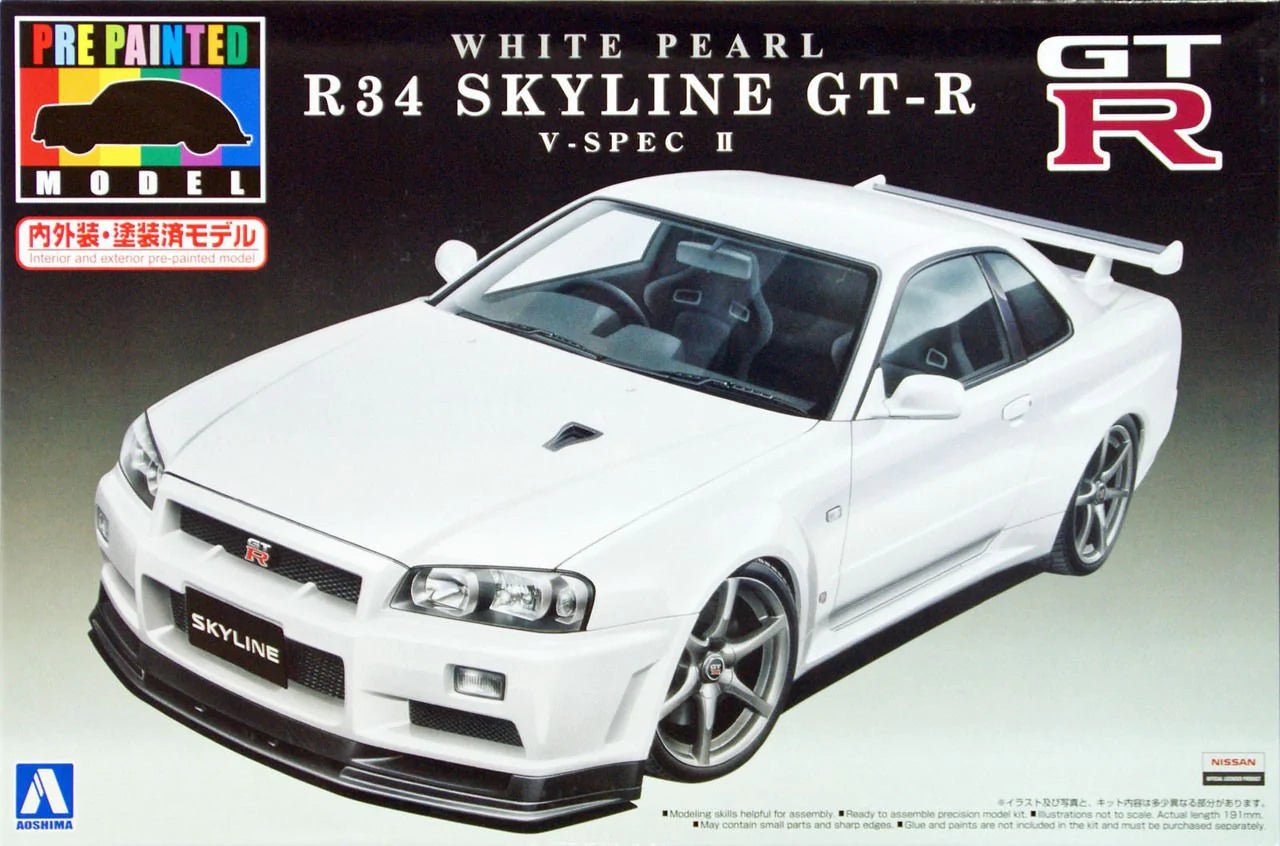 NISSAN BNR34 SKYLINE GT-R V spec II '00 White