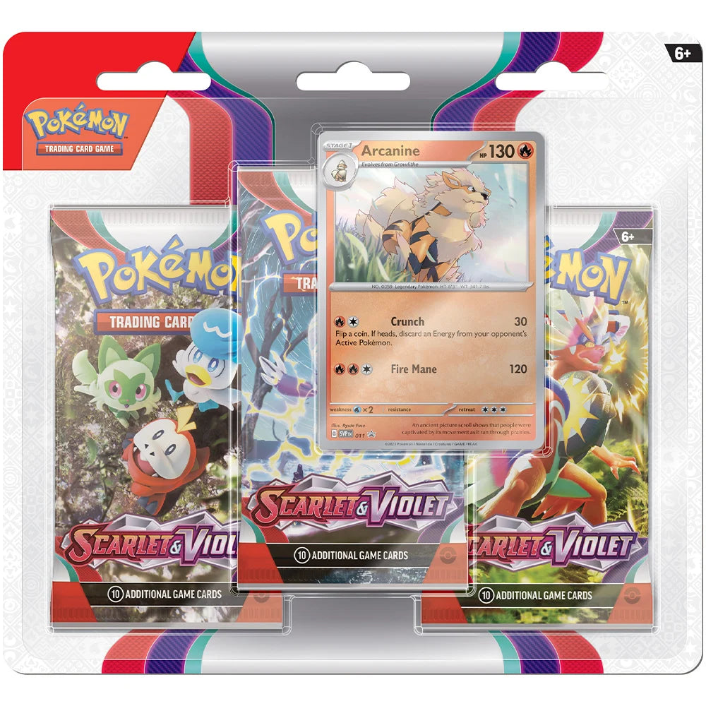 Pokemon - TCG - Scarlet & Violet 3-Booster Blister Pack (Assorted)