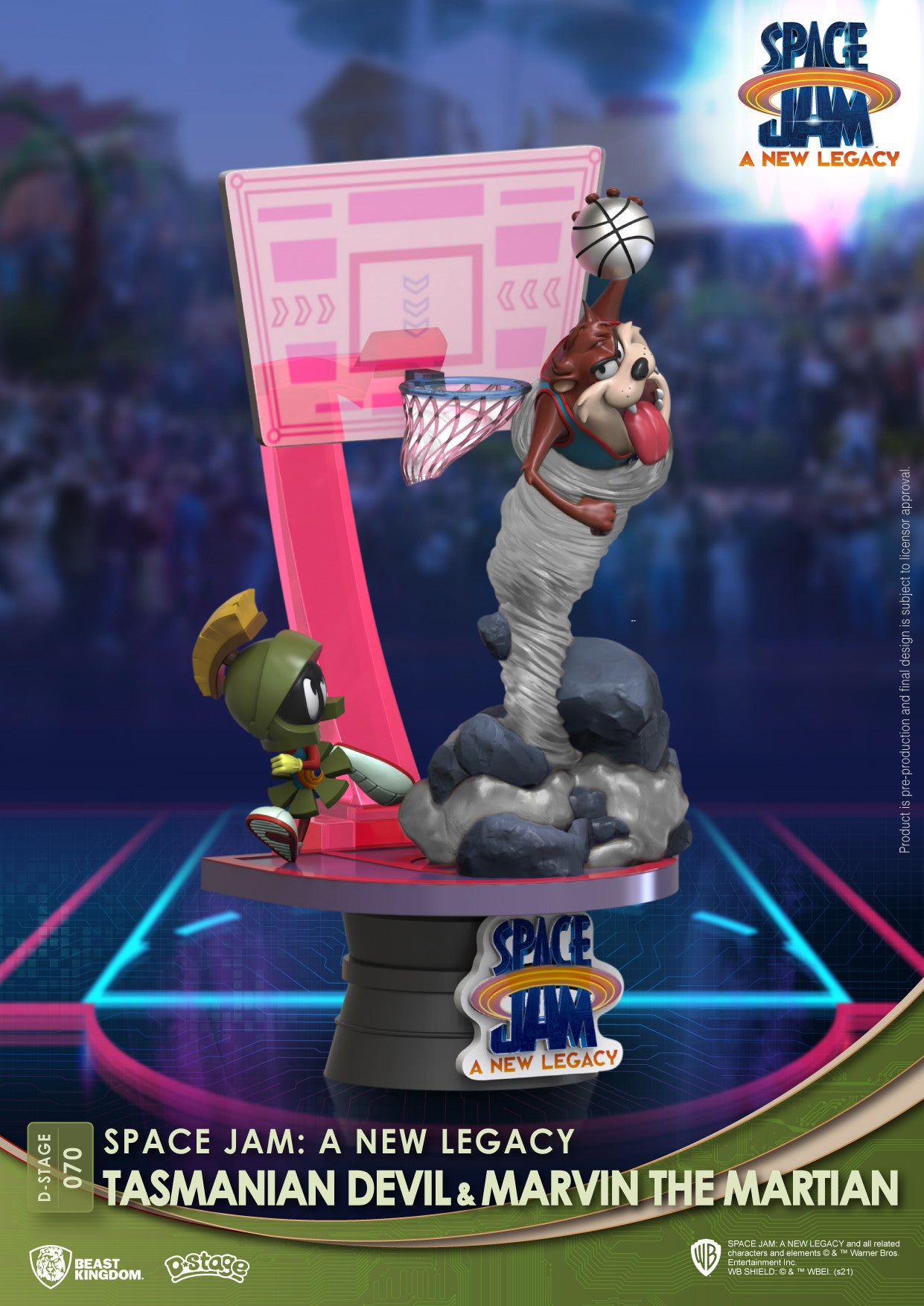 Beast Kingdom D Stage Space Jam a New Legacy Tasmanian Devil & Marvin the Martian