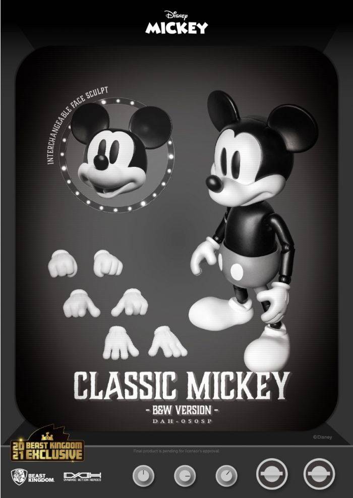 Beast Kingdom Dynamic Action Heroes Disney Mickey Mouse Classic Version SUMMER EXCLUSIVE 2021