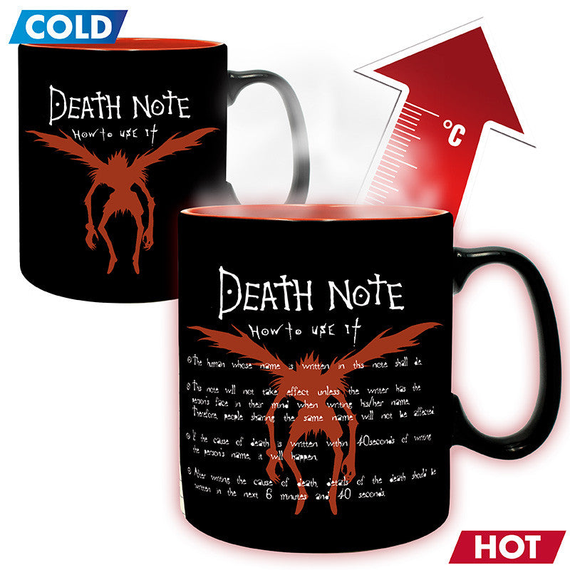 Death Note Coffee Mug Heat Change Kira & Ryuk 460 ml
