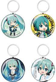 VOCALOID  -  HATSUNE MIKU KEYCHAIN SET (4)