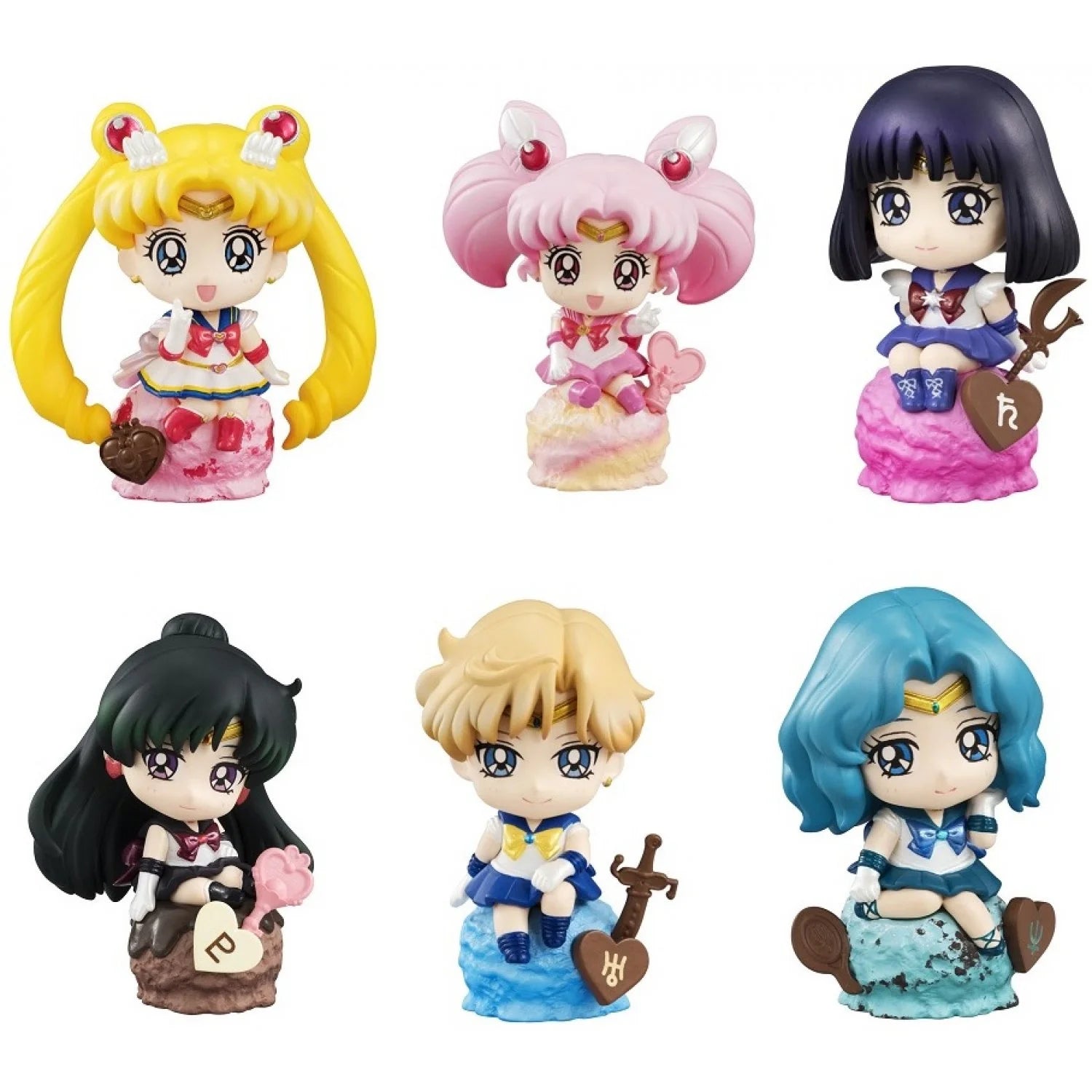 SAILOR MOON - PETIT CHARA! - ICE CREAM PARTY MINI FIGURE 6 PACK