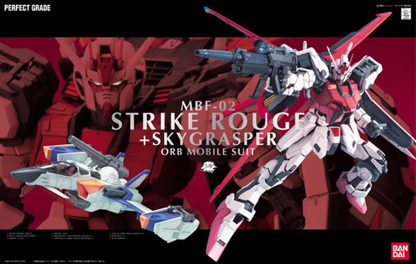 Gundam Seed : Perfect Grade 1/60 Scale Model Kit - MBF-02 Strike Rouge + Sky Grasper